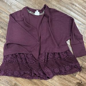 Women’s Purple Cardigan